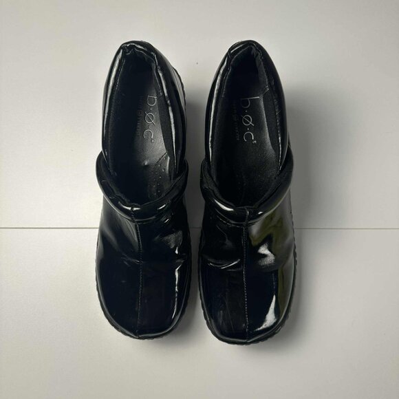 B.O.C Peggy Patent Leather Clogs – Black Slip-On Comfort Shoes – Size 8 - Picture 6 of 10